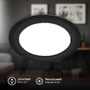Kruhová - BRI 7994015 Jeft vestavný spot 170mm - 230V, 12W, 1200lm, LED, neutrální bílá, černý - BRILONER - foto 3