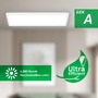 Hranatá - BRILO 7550016 Tava A LED stropní svítidlo, energetická třída A, přímé a nepřímé osvětlení, 50.000h životnost, 58cm, bílé - BRILO - foto 3