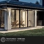 Nástěnná - BRI 3786016 BRILONER Lima LED venkovní nástěnné svítidlo, nabíjecí, 3 krokový dotykový stmívač, časovač, bílé 3786016 - foto 3