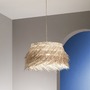 Dekorativní - FAN I-SAMOA-S60 Závěsné svítidlo Samoa (ratan) 1 x E27, max 60 W, IP20, pr. 70 x 178 cm - FANEUROPE - foto 3