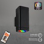 Nástěnná - BRILO 3675-025 LED venkovní nástěnné svítidlo. 15,5 cm, 2x LED modul, 8,5 W, 350 lm, černá - BRILO - foto 3