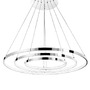 Kruhová - NV 17222004 D Závěsné svítidlo ARIA stmívatelné chromovaný hliník a akryl nastavitelné LED 145W 230V 3000K IP20 - NOVA LUCE - foto 3