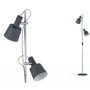 Stojací lampy - P 79690 Stojací lampa Neordic Haldar šedá / chrom matný - PAULMANN - foto 3