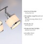 Bodová - LD 15373-17 ACCOR LED stropní svítidlo 3 ramenné lesklý chrom otočné do interiéru - LEUCHTEN DIREKT / JUST LIGHT - foto 3