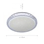 Kruhová - LD 14370-00 FRIDA LED stropní svítidlo Ø30cm CCT transparentní 2700-5000K - LEUCHTEN DIREKT / JUST LIGHT - foto 3