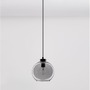Koule - NV 9241130 Závěsné svítidlo PALMER kouřové sklo černý kabel černá kovová základna E27 1x12W 230V IP20 bez žárovky - NOVA LUCE - foto 3