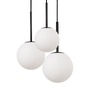 Vícečetná - M MOD321PL-03B Závěsné svítidlo Basic form E14 3x40W opálové sklo bílá/černá kov designové - MAYTONI - foto 3