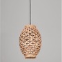 Koule - NV 9858748 Závěsné svítidlo GRIFFIN sušený vodní hyacint černý kabel E27 1x12W 230V IP20 bez žárovky - NOVA LUCE - foto 3