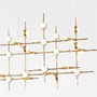 Dekorativní - NV 9180630 Závěsné svítidlo ATOMO zlatý kov a akryl LED 30 x 2.4W 230V 3000K IP20 vč. dálkového ovládání stmívatelné - NOVA LUCE - foto 3