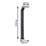 Sloupková - P 94829 LED stojací svítidlo Zenera neláká hmyz IP44 670mm 2200 - 3000K 10W 230V antracit kov - PAULMANN - foto 3