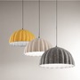 Dekorativní - FAN I-MIDI-S1-GR Závěsné svítidlo Midi filc šedý/bílý, kabel 2 m, stínidlo 53 cm, 1 x E27 - FANEUROPE - foto 3