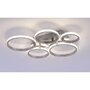 Dekorativní - LD 12112-55 JOHANNA LED stropní svítidlo, 5-ramenné, kruhy, ocel 3000K - LEUCHTEN DIREKT / JUST LIGHT - foto 3