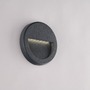 Nástěnná - FAN LED-SMILE-ANT Venkovní nástěnné svítidlo LED SEGNAPASSI SMILE antracit polykarbonát 2,5 W 300 lm 4000 K IP54 11x1,5 cm - FANEUROPE - foto 3