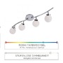 Bodová - LD 14551-17 MIKO LED stropní svítidlo 4-ramenné, chrom, bodové lineární svítidlo RGB+3000K - LEUCHTEN DIREKT / JUST LIGHT - foto 3