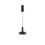 Subtilní - LA 1010287 LALU® závěsné svítidlo, patice LED, Mix&amp;Match, stříška pro povrchovou montáž, délka závěsu 200 cm, 2700/3000 K, 40°, PHASE, černá - BIG WHITE (SLV) - foto 3