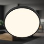 Kruhová - BRILO 3961015 Nobre stropní svítidlo pr.33 cm - 17,5W, 2400lm, teplá bílá, LED, černá - BRILO - foto 3