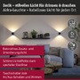 Nepřímé osvětlení - P 71290 LED nabíjecí nástěnné svítidlo Zorik IP44 stmívatelné 2700K 100mm 2x1,1W černá - PAULMANN - foto 3