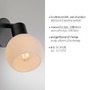 Bodová - LD 12150-18 LOKI LED nástěnné a stropní svítidlo 1 ramenné černé otočný spot 3000K - JUST LIGHT - foto 3