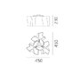 Dekorativní - AR 0693020A Stropní svítidlo Logico MINI 3x120° sklo 3x70W E27 - ARTEMIDE - foto 3
