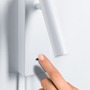 Dekorativní - P 71108 LED nástěnné svítidlo 3-krokové-stmívatelné Hulda USB C 3000K 230V 2,5W stmívatelné bílá mat - PAULMANN - foto 3