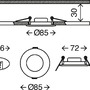 Kruhová - BRI 7113-412 LED vestavné svítidlo, pr. 8,5 cm, 5 W, matný nikl - BRILONER - foto 3