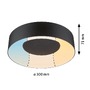 Kruhová - P 71096 LED stropní svítidlo Casca IP44 CCT 230V 16W černá mat - PAULMANN - foto 3