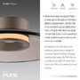 Kruhová - PN 6094-97 LED stropní svítidlo Pure Moon stmívatelné 2700K bronz / tmavý amber - PAUL NEUHAUS - foto 3