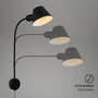 S ramenem - BRI 2089015 Noční lampička 55 cm 1x E27 10W černá - BRILONER (2089-015) - foto 3