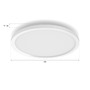 Kruhová - PH 8721103044594 Hue Surimu přisazený LED panel RD (kulatý) O 39,5 cm, 2200-6500K RGB - PHILIPS - foto 3
