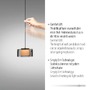Dekorativní - PN 2113-18 Závěsné svítidlo LED RIKA černé nastavitelná výška Comfort Lift SimplyDim 3000K - PAUL NEUHAUS - foto 3