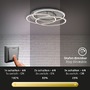 Kruhová - BRI 3248012 LED stropní svítidlo, pr. 52,5 cm, 56 W, matný nikl (starý kód: BRI 3248-012) - BRILONER - foto 3