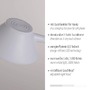 Stolní lampy pracovní - LD 14414-16 PUCKI LED stolní lampa bílá bezdrátové nabíjení telefonu dotykový stmívač flexibilní otočné 3000K - JUST LIGHT - foto 3