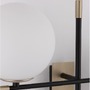 Dekorativní - NV 9009297 Nástěnné svítidlo GITCHI matná černá a zlatý kov opálové sklo G9 2x5W 230V IP20 bez žárovky - NOVA LUCE - foto 3