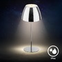 Stolní lampy dekorační - BRILO 7522118 BRILONER Serina LED bezdrátová stolní lampička IP44, stmívatelná, dotykový vypínač, chrom 7522118 - foto 3
