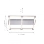 Hranatá - LD 14840-55 ANNE LED stropní svítidlo, moderní design, hranaté 3000K - LEUCHTEN DIREKT / JUST LIGHT - foto 3
