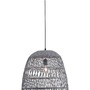 Polokoule - NV 9586671 Závěsné svítidlo DESTIN železo a ratan, šedá barva E27 1x12W IP20 bez žárovky - NOVA LUCE - foto 3