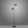 Stojací lampy - LD 15285-18 TINULA LED 2 ramenná stojací lampa černá s nožním vypínačem v jednoduchém designu - LEUCHTEN DIREKT / JUST LIGHT - foto 3