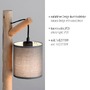 Stolní lampy dekorační - LD 15784-29 GREEN TRIB LED stolní lampa přírodní dřevo 1 ramenné látkové stínidlo venkovský design do interiéru - LEUCHTEN DIREKT / JUST LIGHT - foto 3