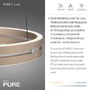 Kruhová - PN 2550-60 LED závěsné svítidlo PURE E-Loop matná mosaz elektrické 2700-5000K - PAUL NEUHAUS - foto 3