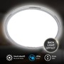 Kruhová - BRI 3873018 Pulap stropní svítidlo pr.42 cm - 22W, 3000lm, LED, přímé a nepřímé osvětlení, IP54, neutrální bílá, chrom - BRILONER - foto 3