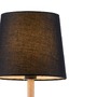 Stolní lampy dekorační - LD 14423-18 NIMA Stolní lampa, látkové stínidlo, černá, dřevo, jednoduché, nadčasové - LEUCHTEN DIREKT / JUST LIGHT - foto 3