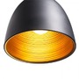 Kónická - RED R11705 CARISSIMA 30 závěsná matná černá/zlatá 230V E27 42W - RED - DESIGN RENDL - foto 3
