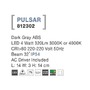 Nástěnná - NV 812302 Venkovní nástěnné svítidlo PULSAR tmavě šedý ABS LED 4W 3000K 220-220V 32st. IP54 - NOVA LUCE - foto 3