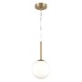 Koule - M MOD321PL-01G1 Závěsné svítidlo Basic form E14 40W bílá/zlatá kov/sklo - MAYTONI - foto 3
