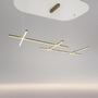 Dekorativní - M MOD278PL-L86G3K1 Závěsné svítidlo Radiance 3000K 80W 1900lm zlatá hliník teplá bílá - MAYTONI - foto 3