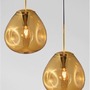 Koule - NV 9190403 Závěsné svítidlo LAVA zlatý kov ručně vyrobené zlaté sklo E27 1x12W 230V IP20 bez žárovky - NOVA LUCE - foto 3