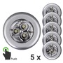 Přisazená - BRILO 2633-054 LED skříňkové svítidlo pr. 6,8 cm 15x0W titan - BRILO - foto 3