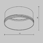 Stínidla, kryty, clony - M RINGL-20-W Dekorativer Ring für Focus LED 20W RingL-20-W - MAYTONI - foto 3