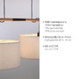 Podélná - LD 14182-16 GREEN SOFI LED závěsné svítidlo černé s imitací dřeva 2 ramenné nadčasový design - LEUCHTEN DIREKT / JUST LIGHT - foto 3