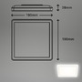 Hranatá - BRILO 7153-416 Slim svítidlo LED panel, 19 cm, 1400 lm, 12 W, bílé - BRILO - foto 3